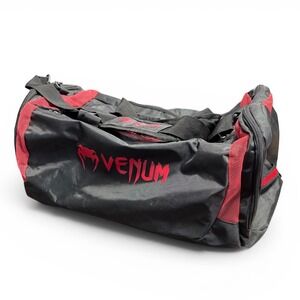 Venum Trainer Lite Sport Duffel Bag Black Red MMA Boxing Gym Gear Travel Bag